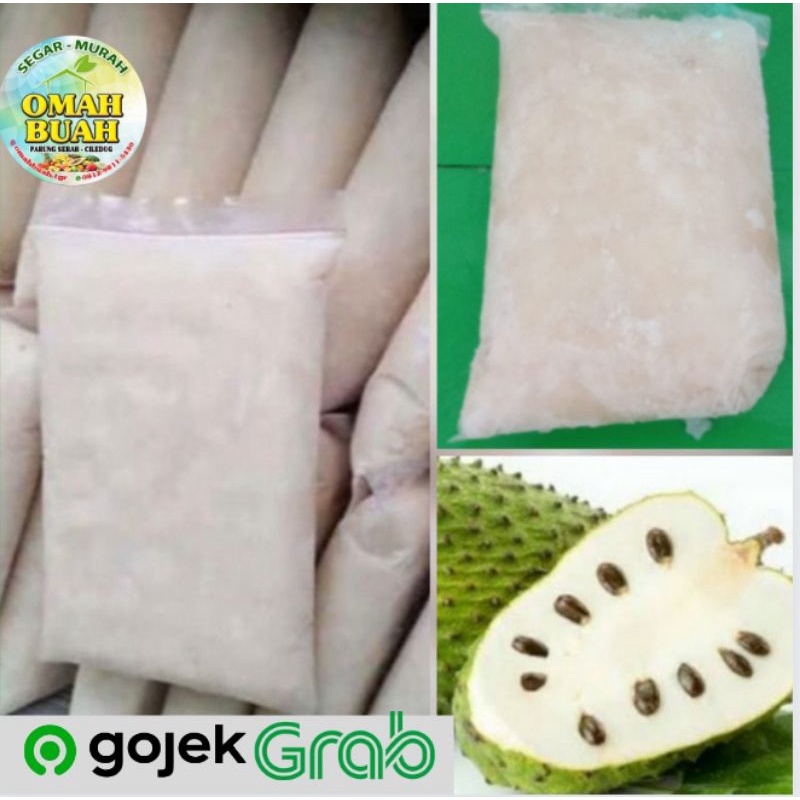 Sirsak Frozen Beku Non Biji Fresh 1 Kg