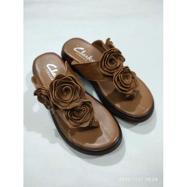 SANDAL JEPIT CLARKS ROSE KD2687 WANITA