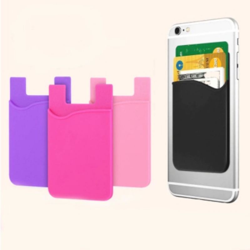 Sticky Card Holder Card Holder HP Tempel Taruh Kartu Uang Gurita Ms88