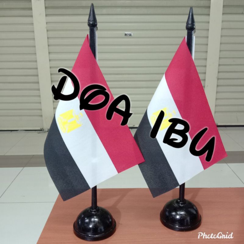 

best seller tiang kayu meja+bendera MESIR ready stock
