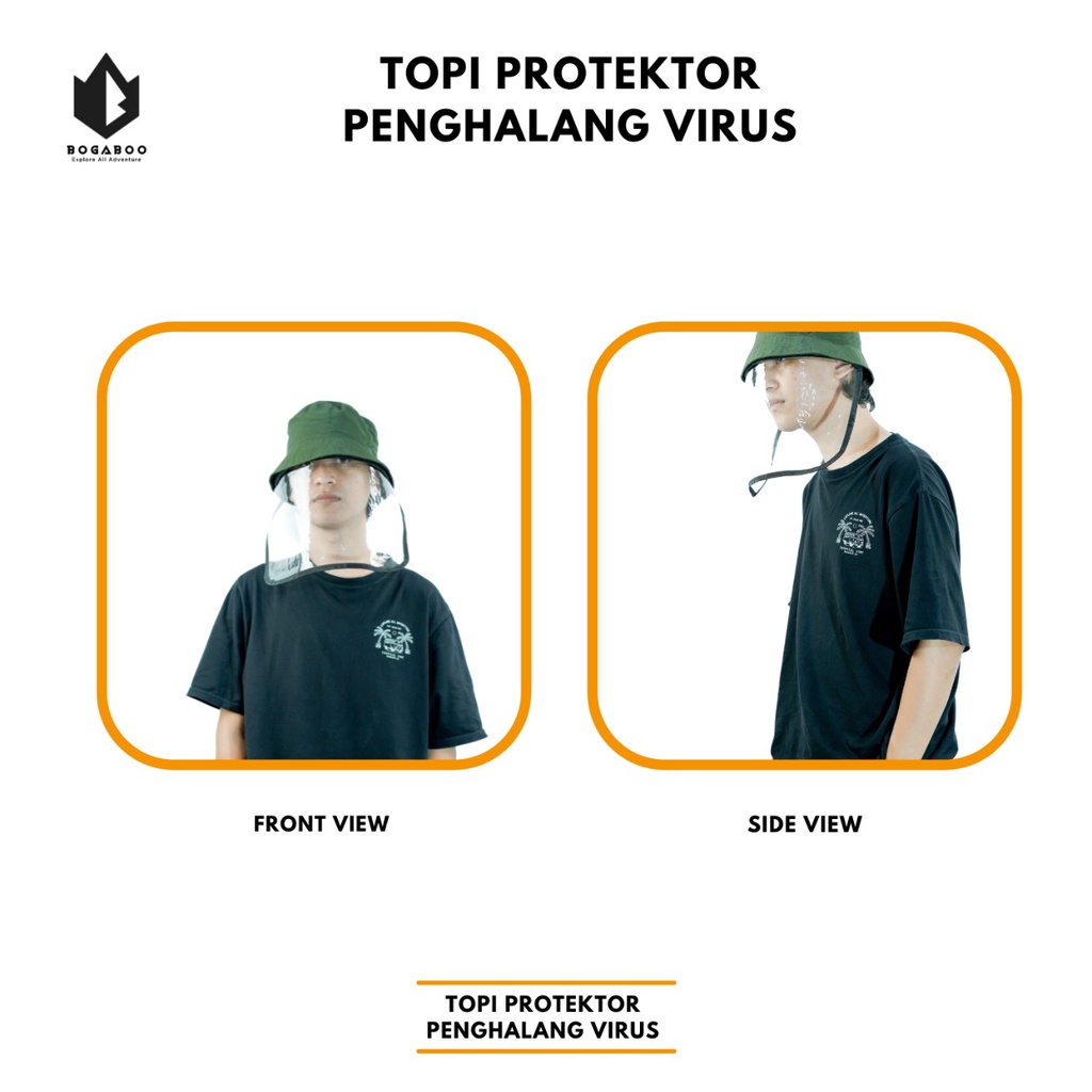 COD Topi Protektor Pelindung Debu  Penghalang Virus - Face Shield - Visor Penangkal Dari Virus