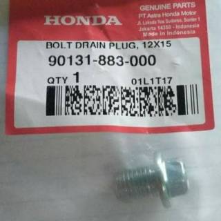 Bolt Drain Plug 12x15 Baut Tap Tutup Oli Mesin Beat Vario  