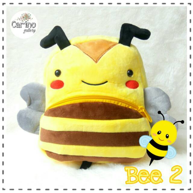  Tas  Ransel Animal Hewan Mini Paud Playgroup Karakter Bee 2 
