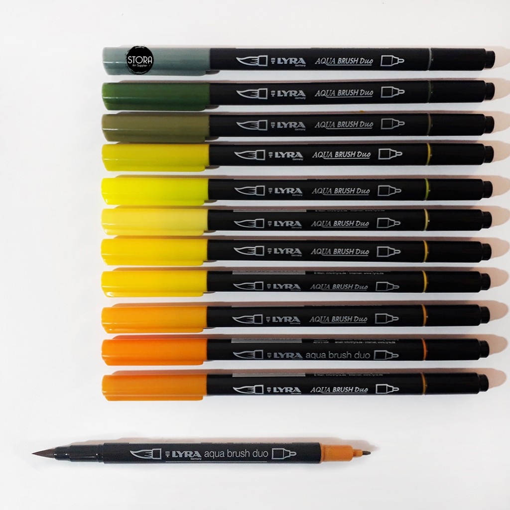

Lyra Aqua Brush Duo Dual Pen Colour Color Satuan Kuas Warna Coloring Spidol Kuas