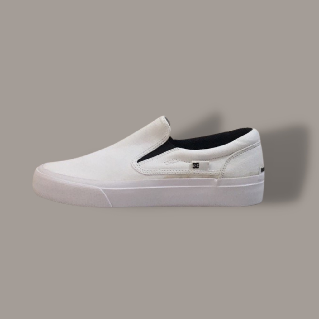 Sepatu Slip On DC Shoes Original Trase TX M Shoe WHT Deadtstock No Box