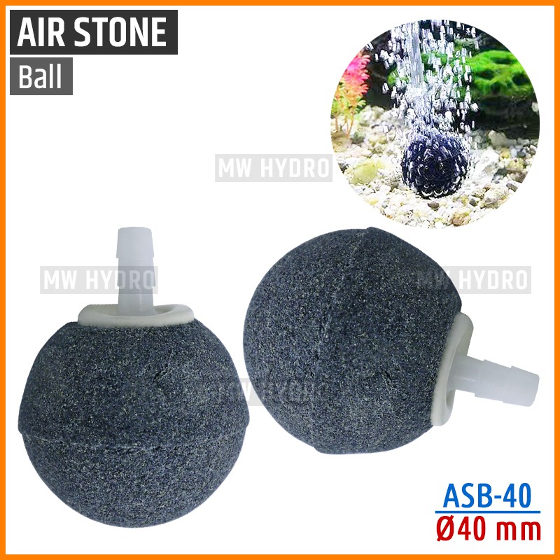 Air Stone Ball, 40 mm - Airstone / Batu Aerator Bulat