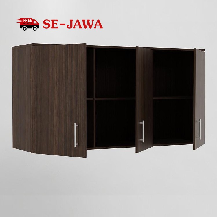 Metropolis Alanis Kitchen Set Kabinet Dinding Dapur / Rak Dapur 3 Pintu