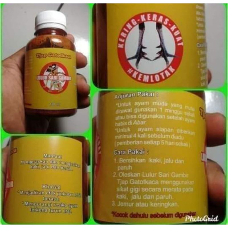 

LULUR SARI GAMBIR CAP GATOT KACA