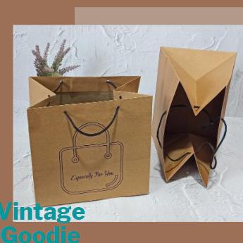 

Paper Bag TINGGI Especially Coklat / Tas Kertas / Kantong Hadiah Kado - Putih