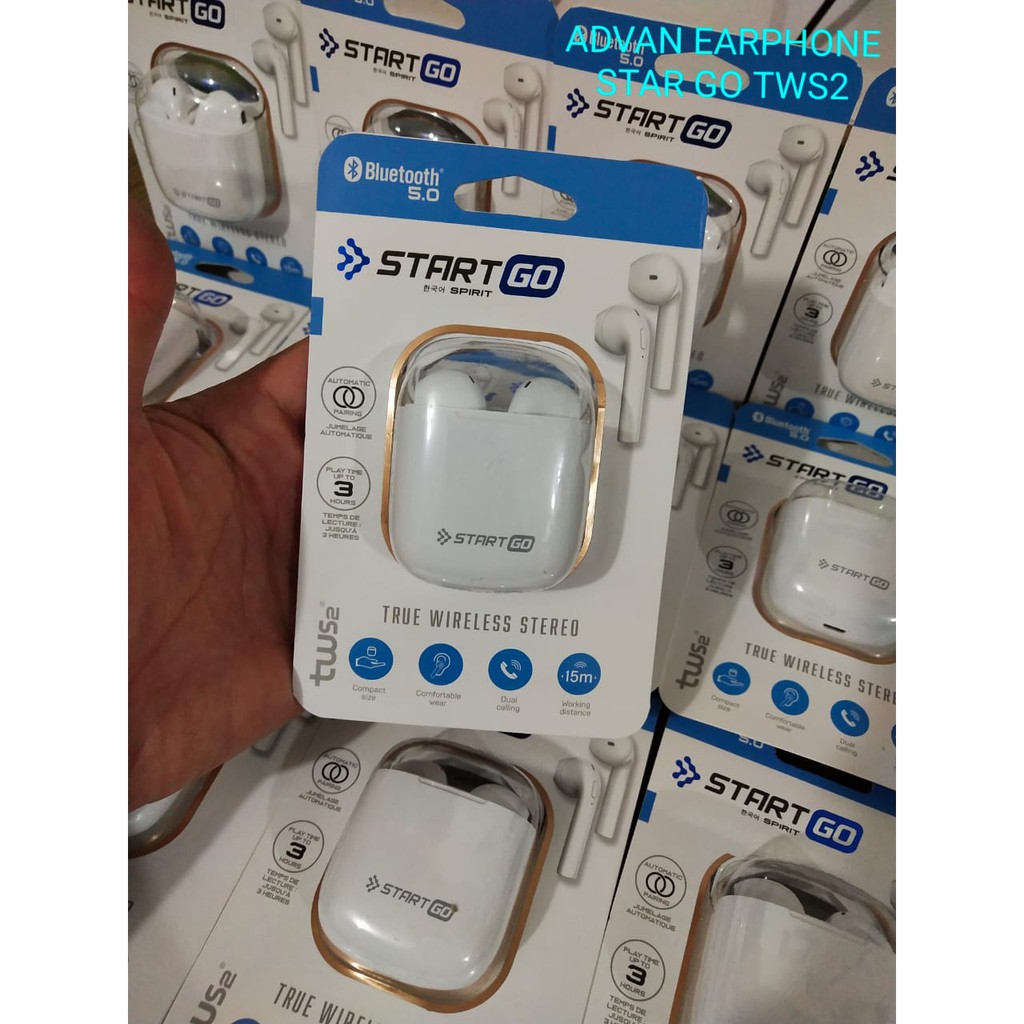 ADVAN Earphone Start GO TWS 2 / StartGo TWS 2 WIRELESS BLUETOOTH RESMI