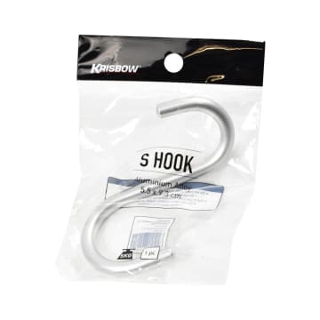 ACE Krisbow  Pengait S-HOOK VERTICAL ALU 9.3x5.5x0.8 Cm