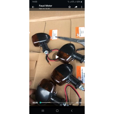 Lampu sen sein ninja r ninja rr ninja ss import kw 1 model ori harga perbiji