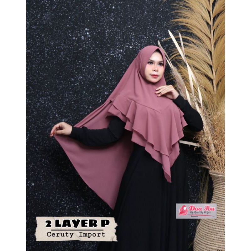 KERUDUNG KHIMAR SYARI CERUTY PREMIUM ORI DOA IBU // KHIMAR CERUTY BABY DOL ORI DOI