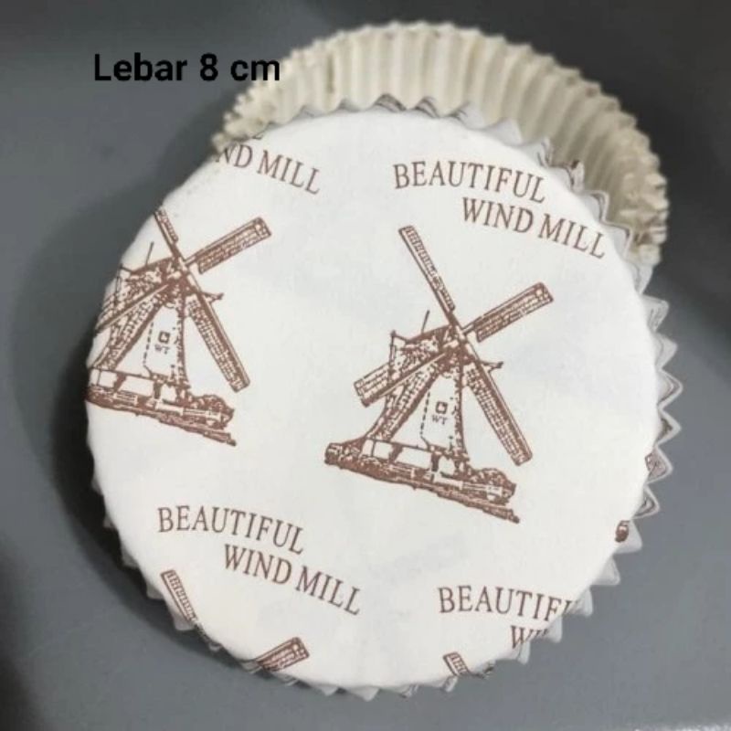 WindMill paper Cup case Roti Isi 25  pcs