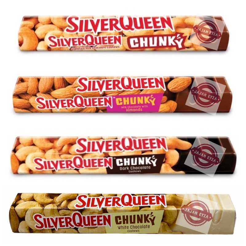 

silverqueen chunky besar 95gr / silver queen chunky cashew / silverqueen chunky almond / silverqueen chunky white coklat murah