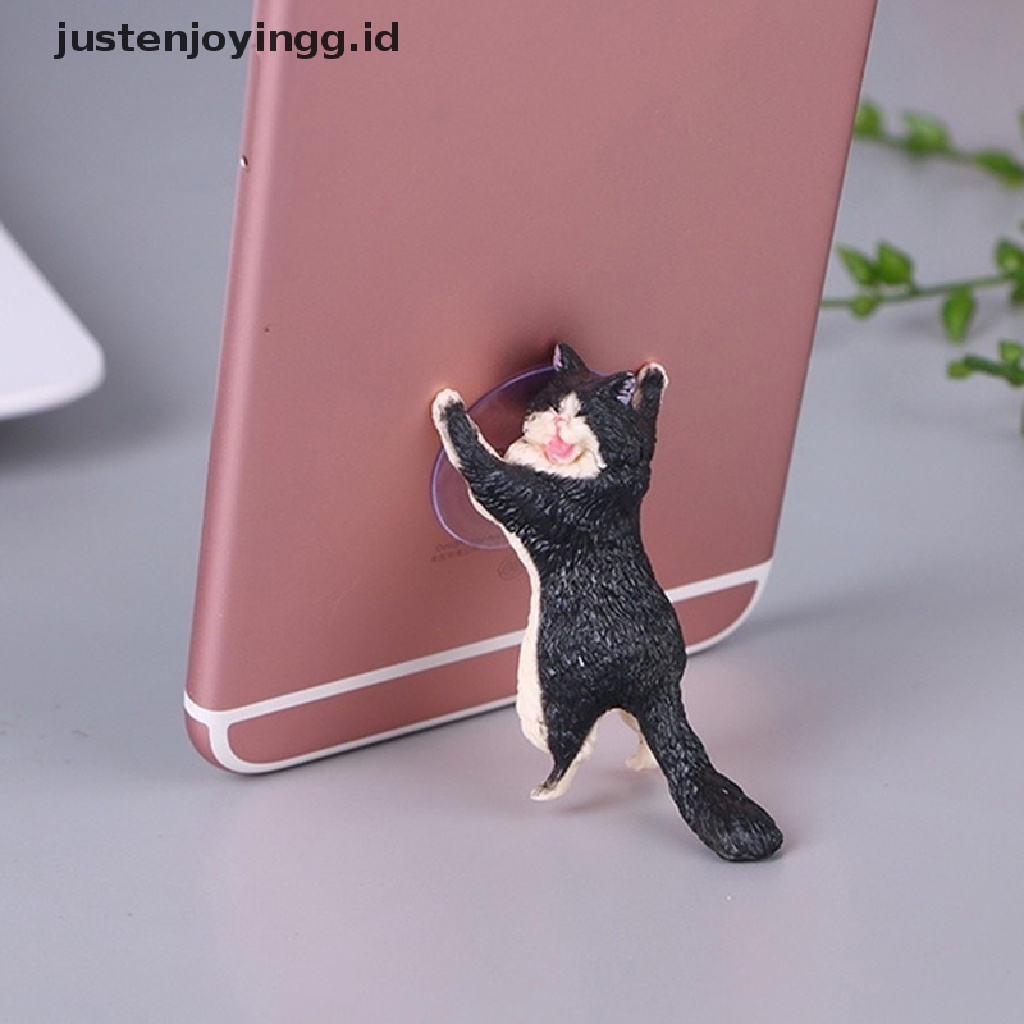 Stand Holder Handphone / Tablet Bentuk Kucing Lucu