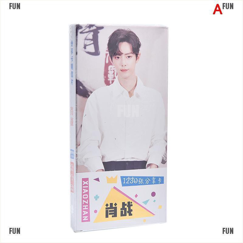 {Xiao Zhan&amp;Wang Yi Bo}New 1230/310pcs The Untamed Postcard Sticker Star Poster Xiao Zhan Wang Yibo