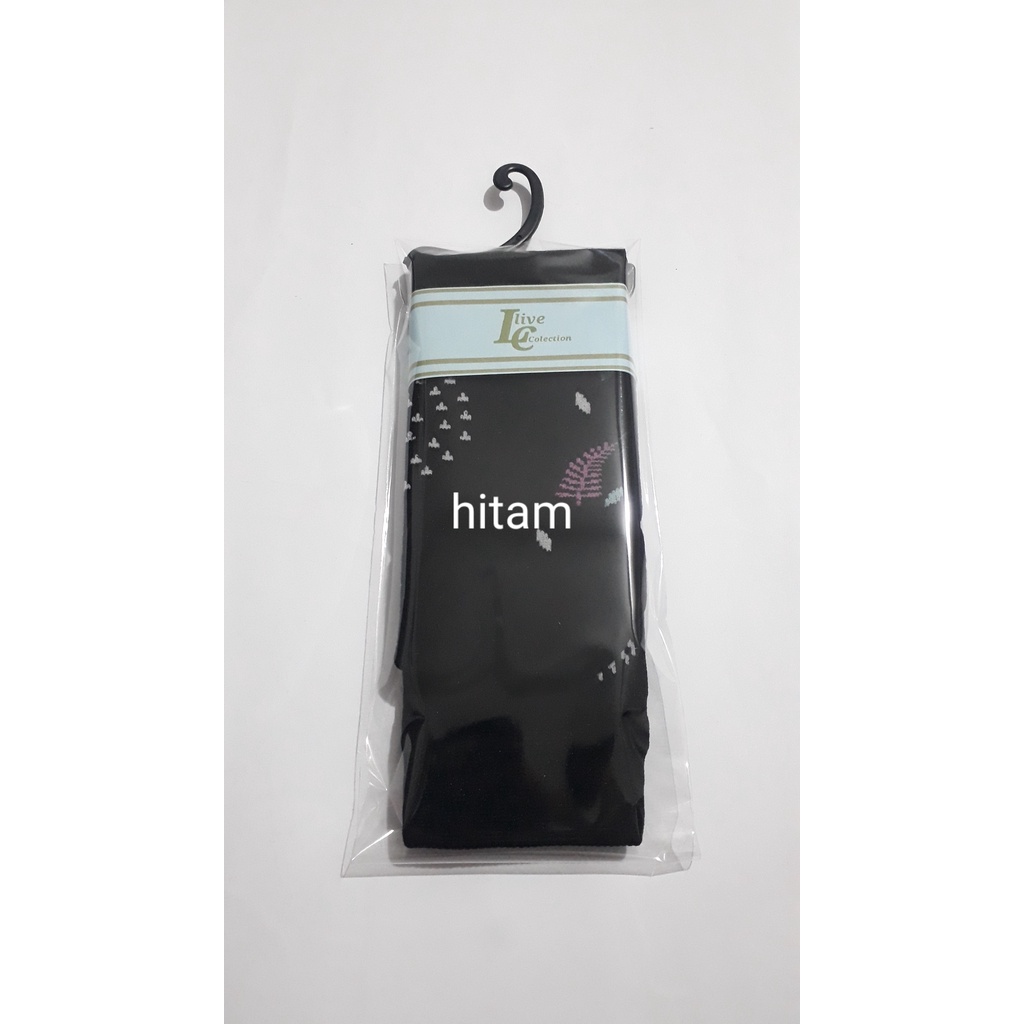 kaoskaki jempol motif/kaos kaki muslimah-hitam