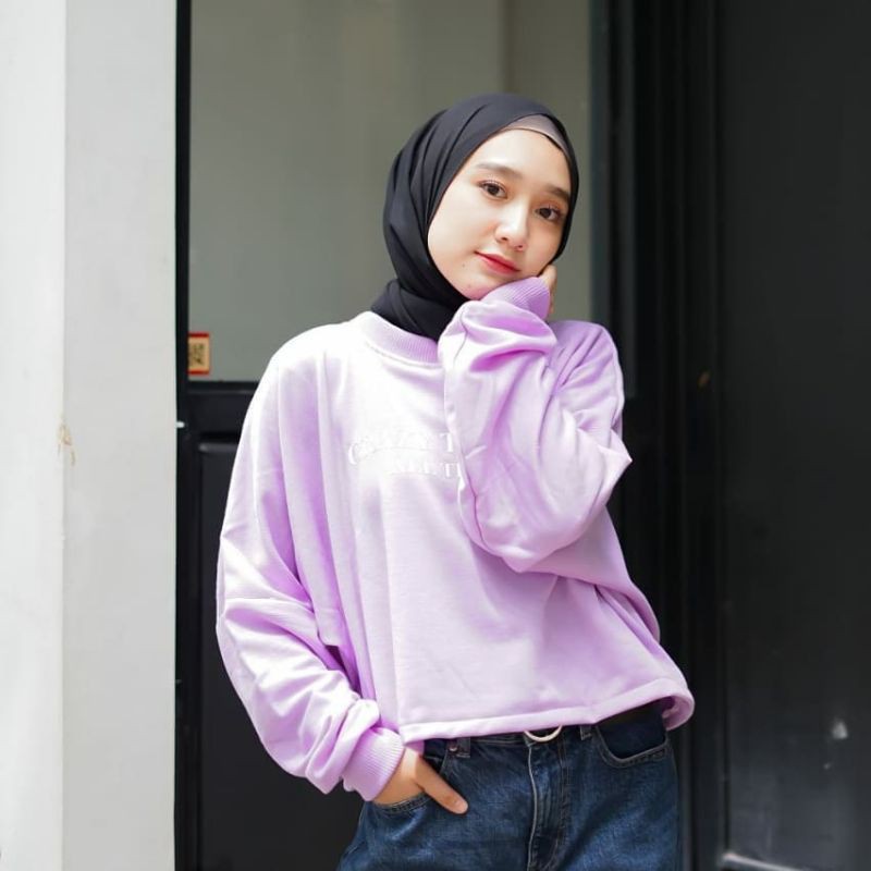 PAKAIAN WANITA - CRAZY TOUGHTS - SWEATER WANITA - SWEATER FLEECE - PAKAIAN TERLARIS-KASUAL STYLE