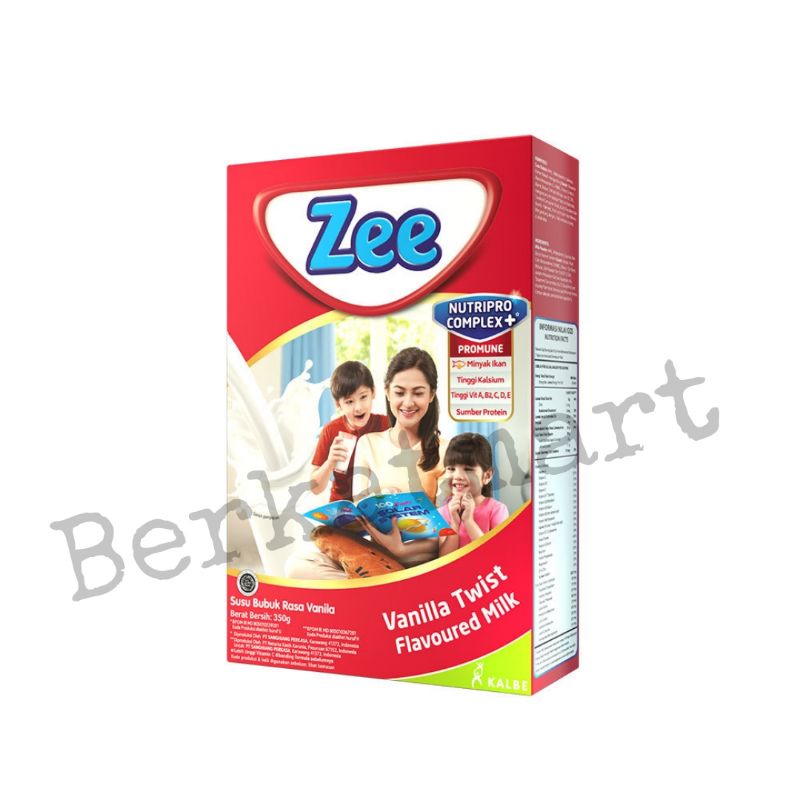 ZEE Reguler Vanilla Twist Flavored Milk 350 gr / Susu Bubuk