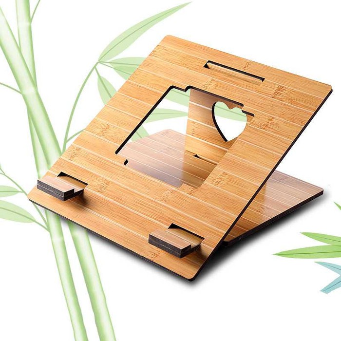 Portable Laptop Stand Fashion Wood Style -WT04