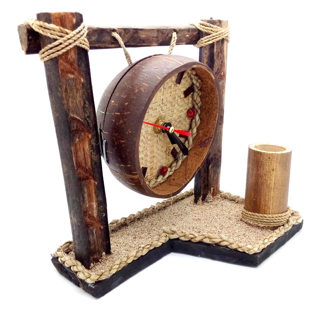 Jam Meja Unik Etnik Natural - JMU03-2