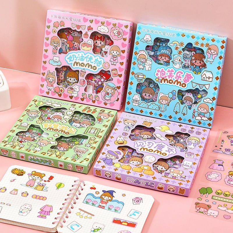 

Stiker Motif Kartun Warna Warni Bahan PVC Untuk Scrapbook Laptop Botol
