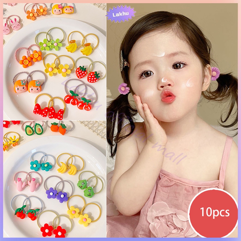 Lakhu ikat rambut korea karakter / karet rambut anak lucu hairpin