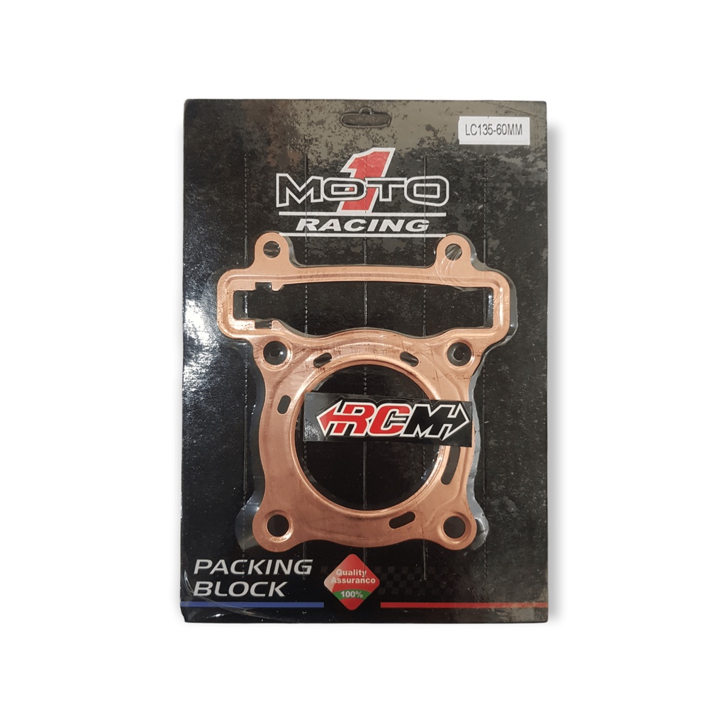 PAKING PERPAK GASKET PACKING BLOCK BLOK TEMBAGA KUNINGAN KUNING MX KING JUPITER MX VIXION OLD R15 R 15 XABRE OLD MX 0.5 0,5  60MM 60 MM ORI ORIGINAL MOTO1 ASLI