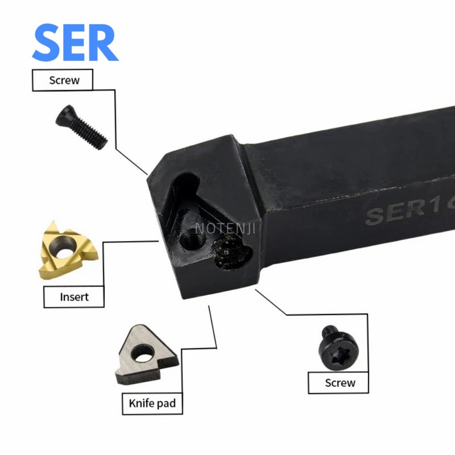 SER HOLDER BUBUT ULIR LUAR SER2020-K16 TIPE INSERT 16ER