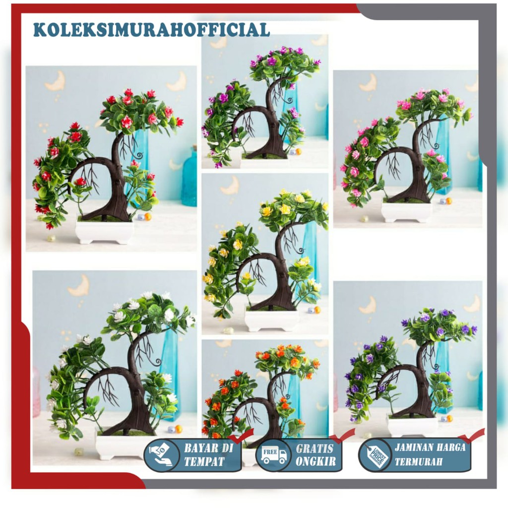 COD BUNGA PLASTIK BUNGA PAJANGAN IMITASI BUNGA ARTIFISIAL BUNGA BONSAI  TANAMAN HIAS PLASTIK BP8811