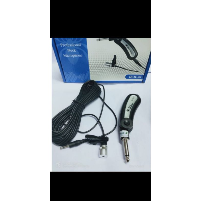 mic clip on kabel black spider DCM-20. mic imam dll