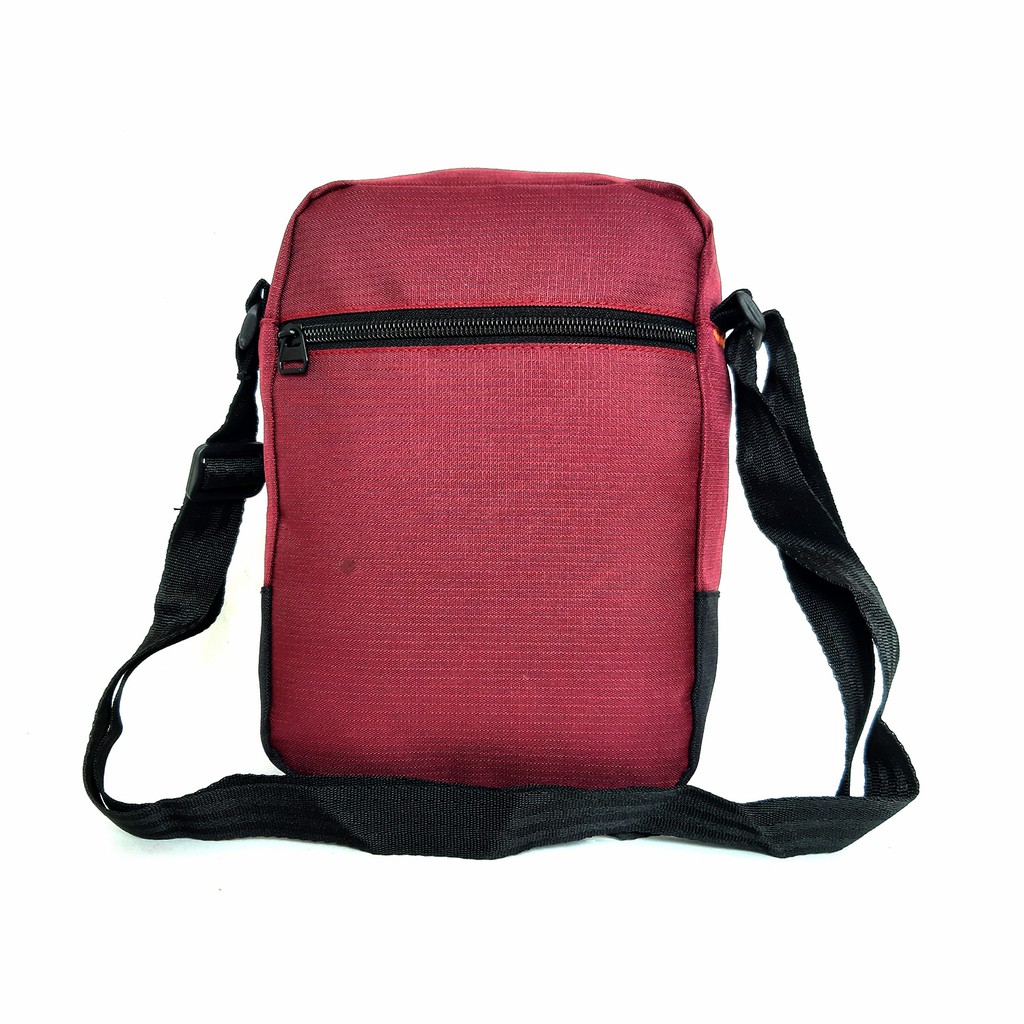 Tas HP 7 inch - Tas Selempang Pria Tablet Elbrus Port Headset - Tas Slempang Pria Zip Miring