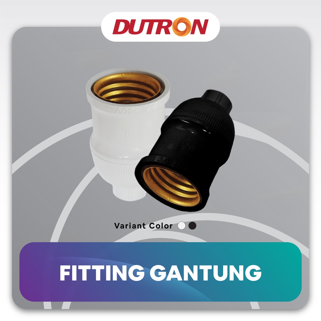 DUTRON Fitting Gantung Hitam