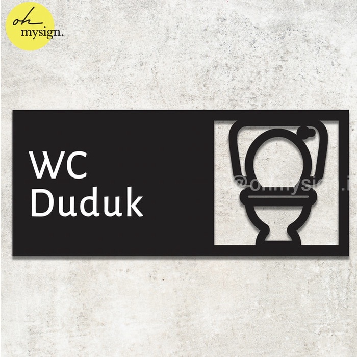

Terlaris Sign WC Duduk Closet Akrilik | Acrylic Sign Modern | Sign Board