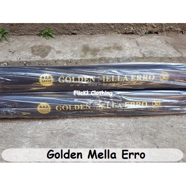 Bahan Kain Golden Mella Erro Hero Erow Puring Furing Polos Eceran