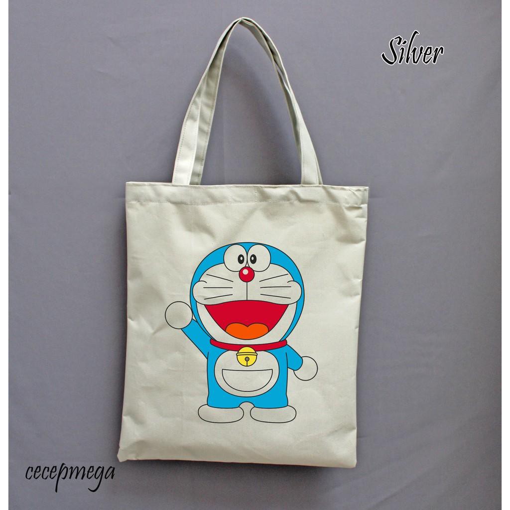 Dijual totebag / tas tote bag motif doraemon Limited