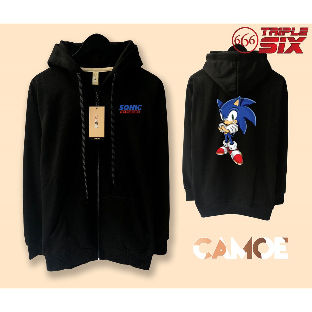 Jaket Hoodie Zipper Sonic The hedgehog Sonic