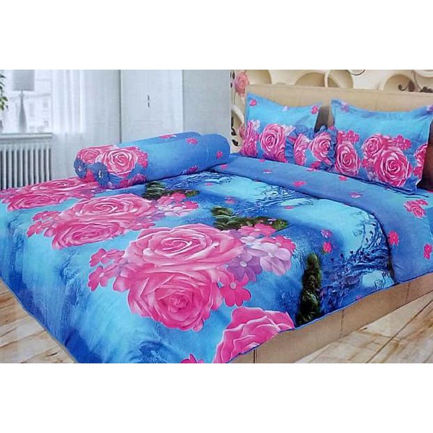 Sprei Lady Rose 180X200 Aqua