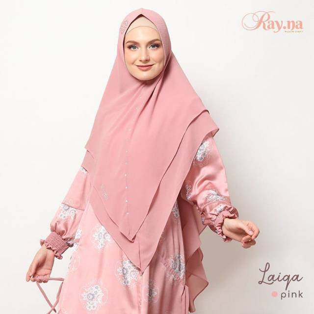 LAIQA SET SYAR'I|SYAR'I MEWAH|ORI RAYNA| SYAR'I BAHAN SATIN SILK|GAMIS PESTA MURAH