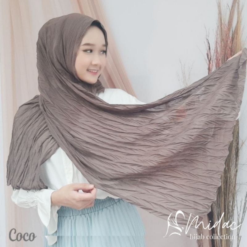 PLISKET PADI•• Pashmina Plisket Padi - Zig zag 180x75 - Ceruty Babydoll