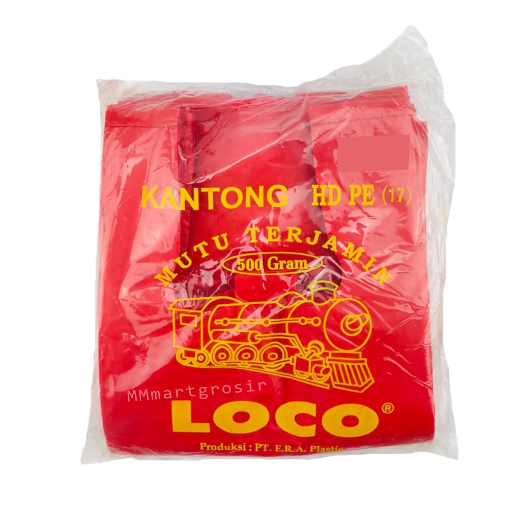 Loco / Kantong HDPE 17 / Kantong Plastik Merah / 500g