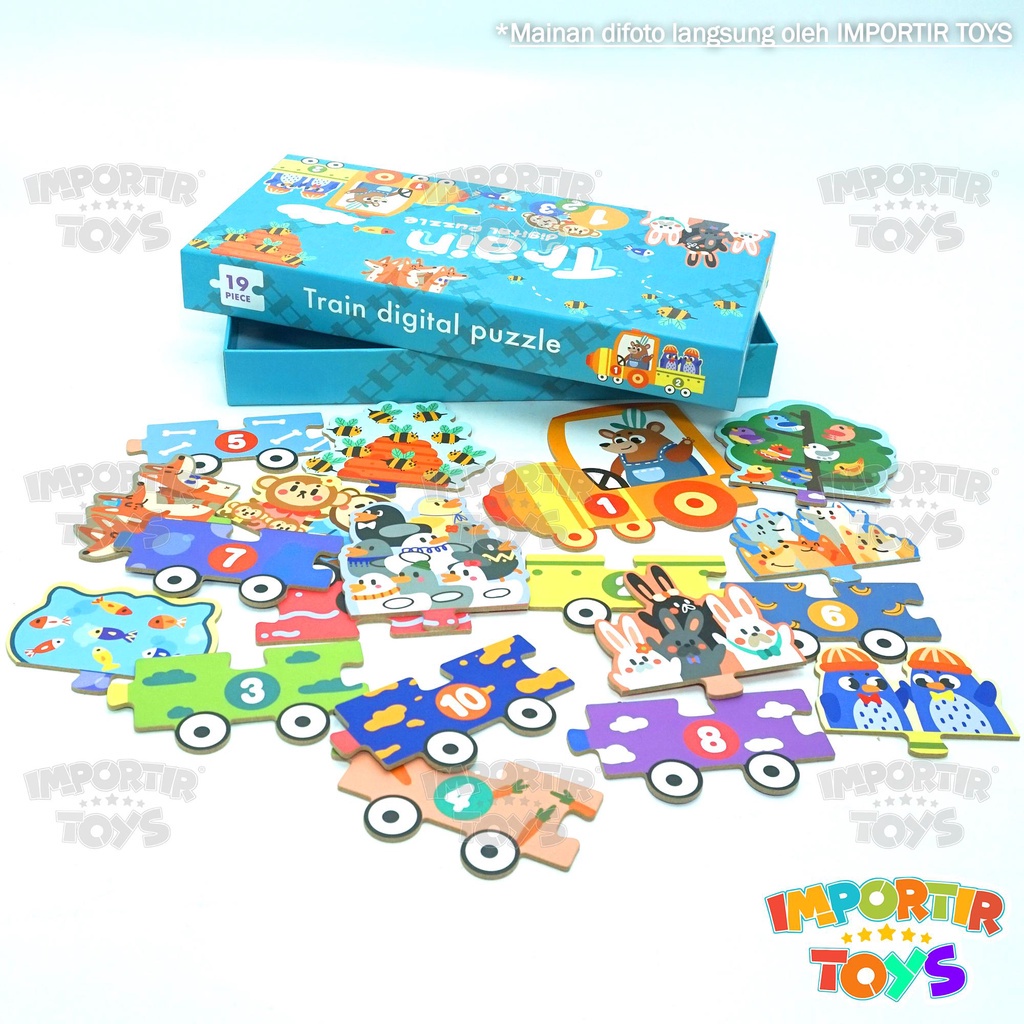 Puzzle Wooden Puzzle Kayu Train Mainan Edukasi Anak Toys Kid