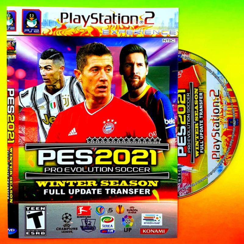 KASET VIDEO GAME PLAYSTATION 2 BOLA PES 2021 FUUL TRANSFER  