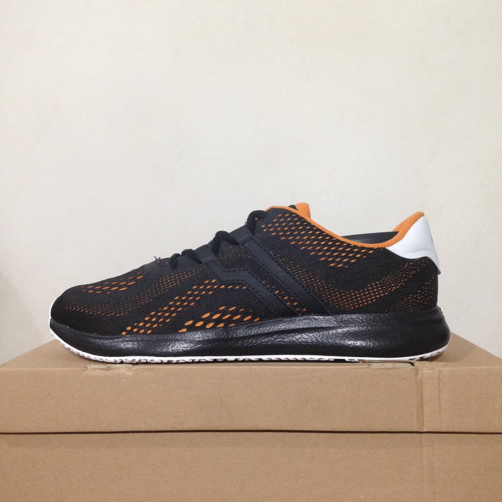  Sepatu  Casual Piero Kensei Racer  E M Evo  Black Orange 