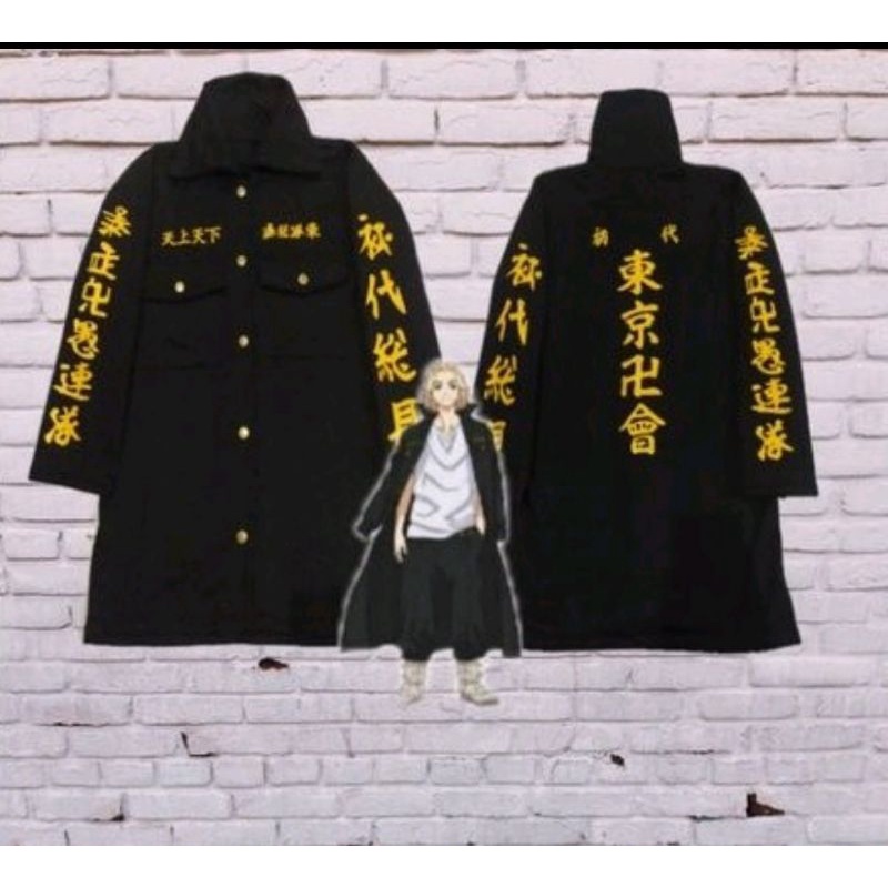 jaket anak manji toman tokyo revenggers manjiro sano versi jubah anime kids