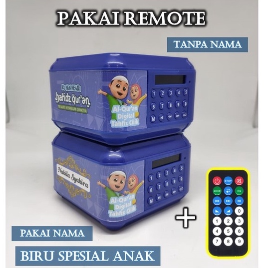 (BISA REQUEST NAMA.) SPEAKER ALQURAN ADVANCE TP600 16GB BLUETOOTH/UST.SOMAD-ZB BIRU SA REMOTE