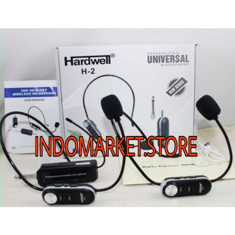 mic hardwell h2 mic wireless hardwell h 2 headset mic original hardwell h-2