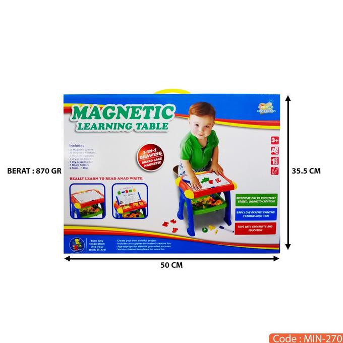 new MAGNETIC LEARNING TABLE papan tulis alfabet magnet belajar menghitung