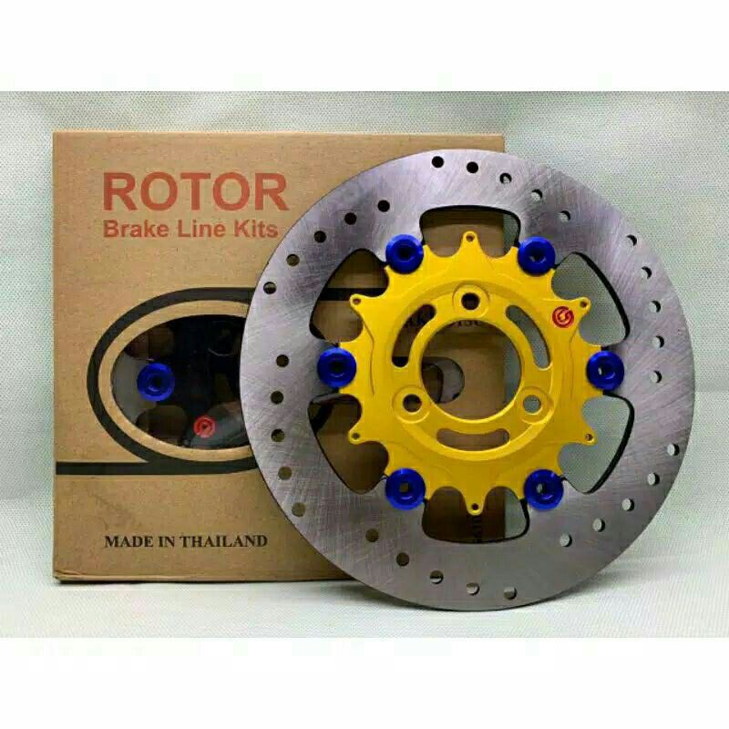 DISC PIRINGAN DEPAN MIO J 3 LUBANG ROTOR FLOATING UKURAN 220MM ORI THAILAND